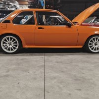 Oranje Opel Ascona B 2.5CIH met 212PK