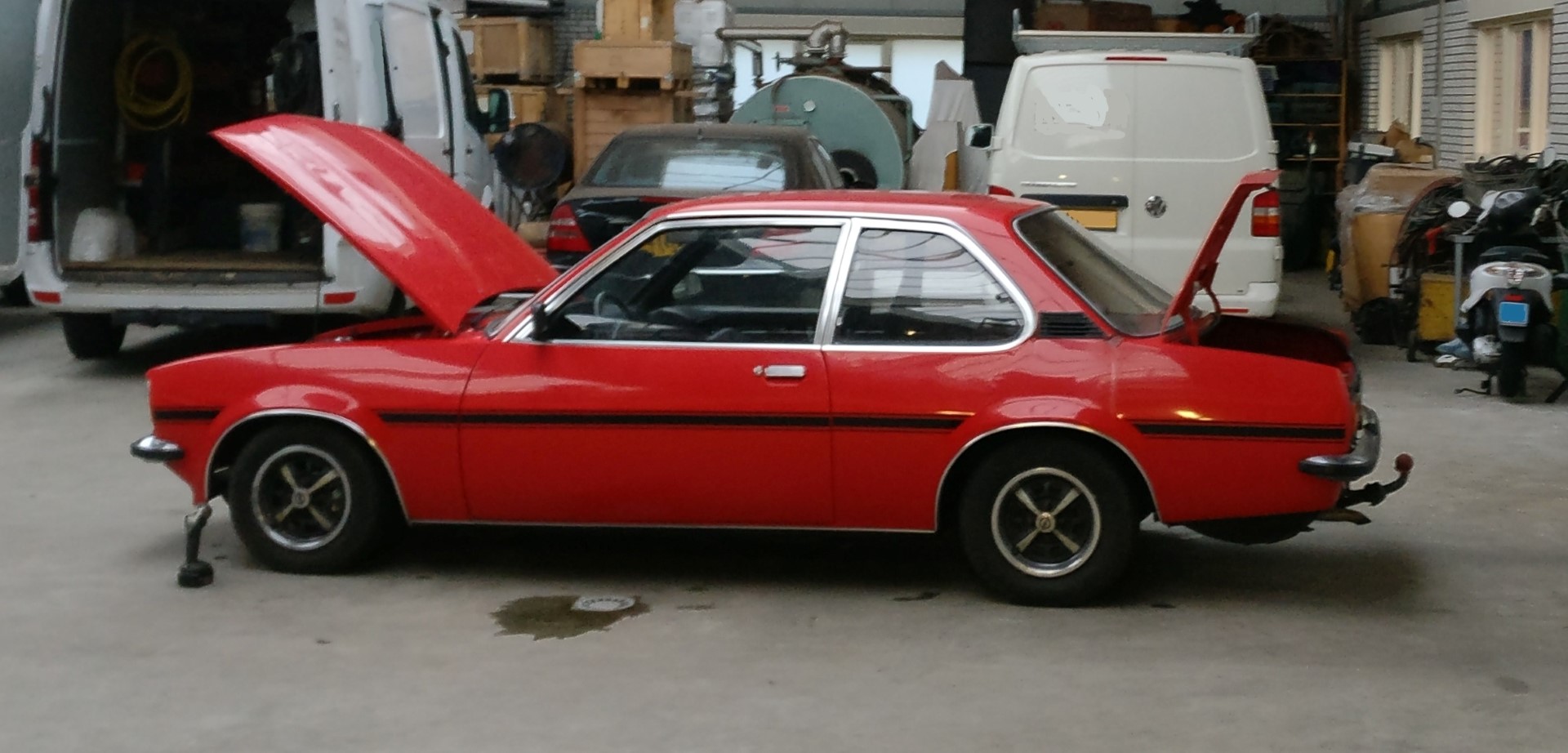 Opel Ascona-B Oranje Opel Ascona B 2.5CIH met 212PK